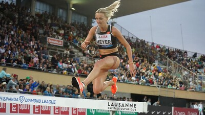Julian Weber fehlen nur 28 Zentimeter zum Sieg, Lea Meyer bestätigt ihre PB